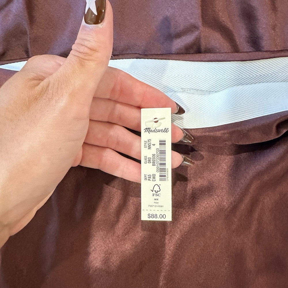 Madewell Satin Skirt